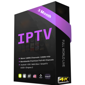 3 Month 4K LIVE IPTV 1 Connection