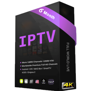 6 Month 4K LIVE IPTV 1 Connection