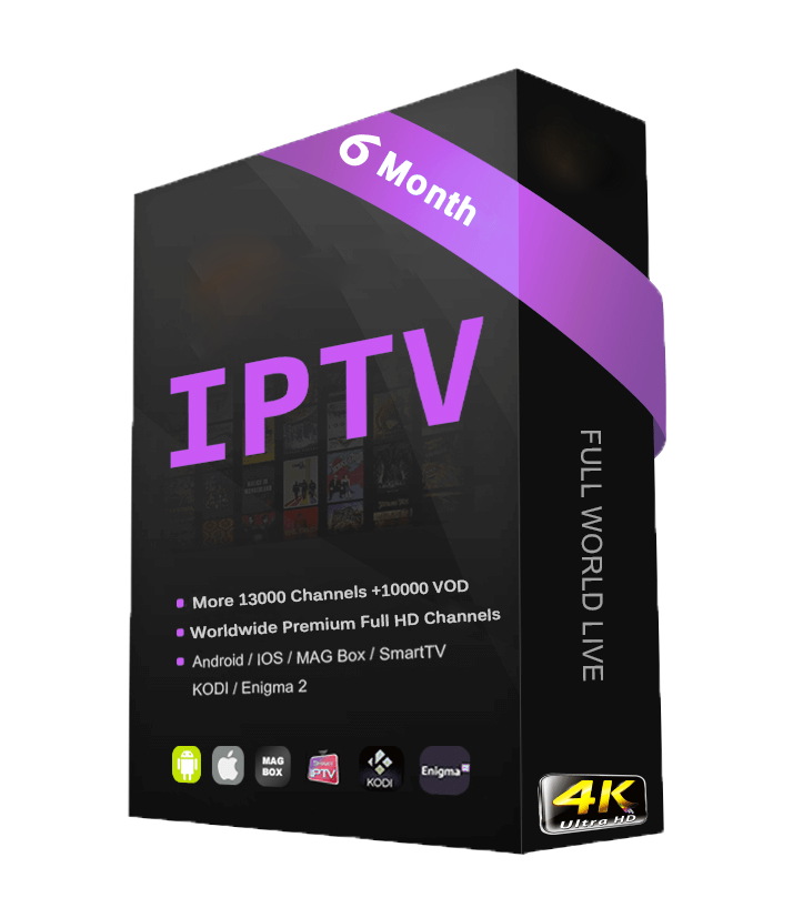 6 Month 4K LIVE IPTV 1 Connection